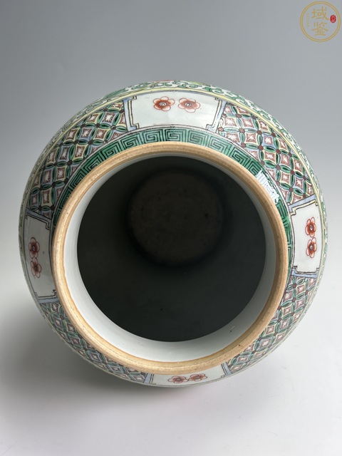 古玩陶瓷清光緒五彩云龍趕珠花卉紋罐真品鑒賞圖
