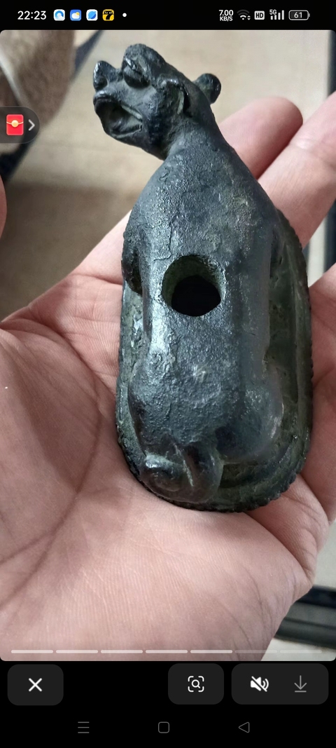 古玩銅器銅蓋真品鑒賞圖