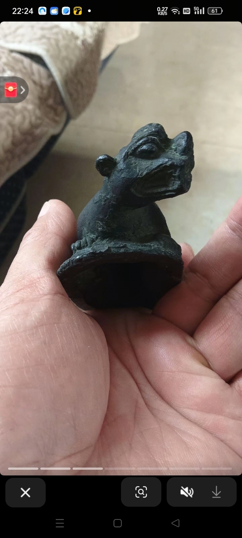古玩銅器銅蓋真品鑒賞圖