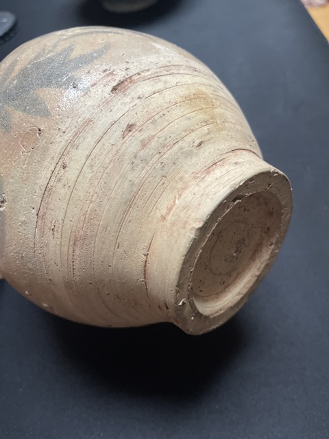 古玩陶瓷玉溪窯青花花卉紋玉壺春瓶真品鑒賞圖