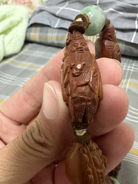 古玩雜項核雕串珠真品鑒賞圖