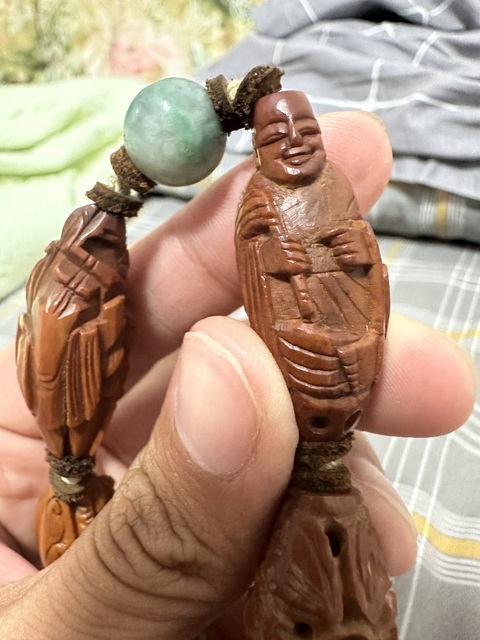 古玩雜項核雕串珠真品鑒賞圖