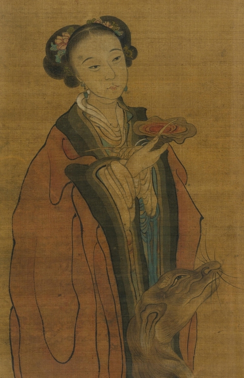 古玩字畫程璋款人物畫真品鑒賞圖