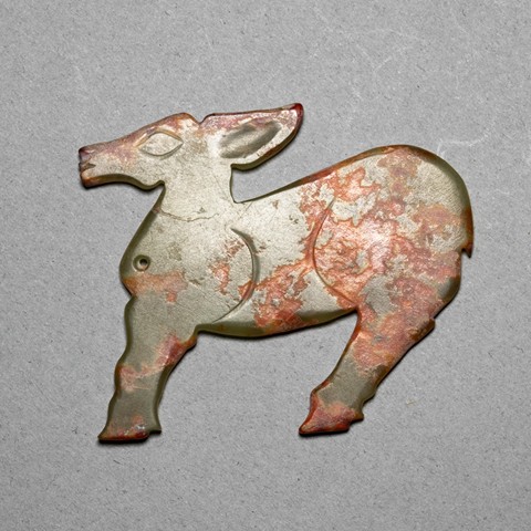 古玩玉器仿古玉鹿型件真品鑒賞圖