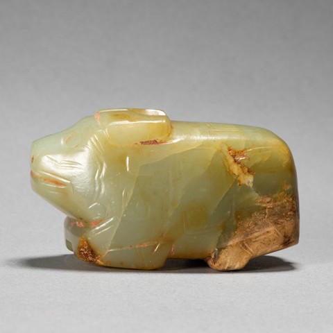 古玩玉器做舊仿古“玉牛”真品鑒賞圖