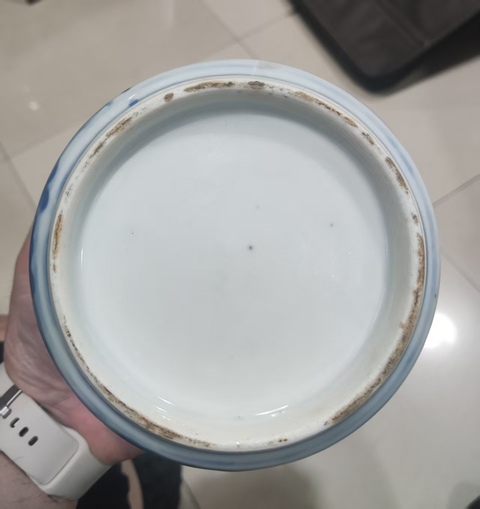 古玩陶瓷三星高照圖青花香爐真品鑒賞圖