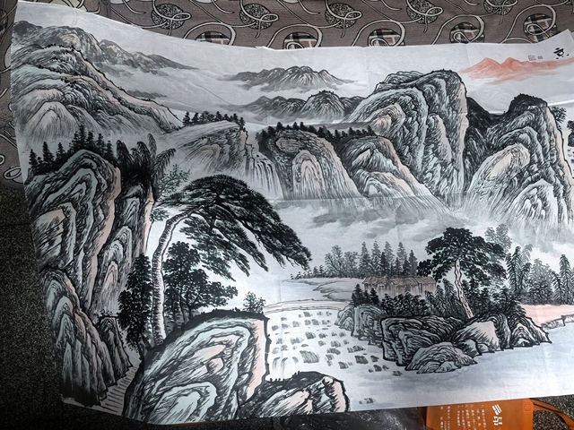 古玩字畫錦繡山河真品鑒賞圖