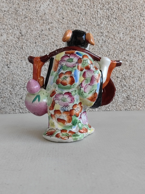 古玩陶瓷粉彩人物造像真品鑒賞圖