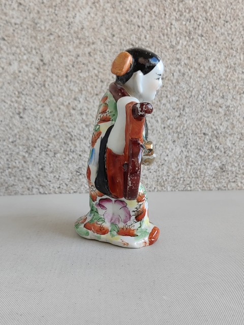 古玩陶瓷粉彩人物造像真品鑒賞圖