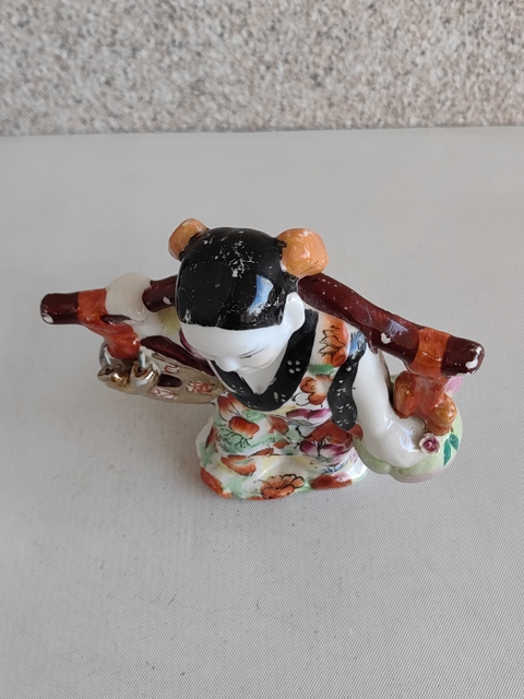 古玩陶瓷粉彩人物造像真品鑒賞圖