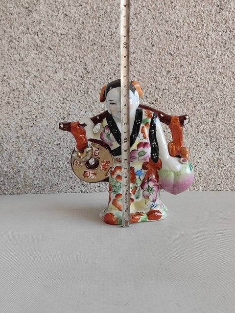 古玩陶瓷粉彩人物造像真品鑒賞圖