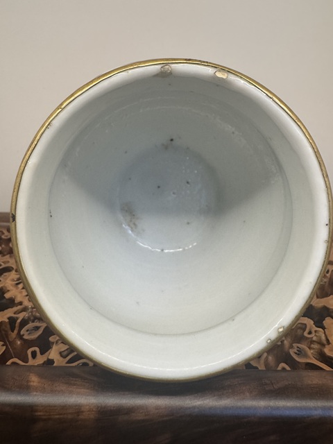 古玩陶瓷獅紋青花廣口罐拍賣，當(dāng)前價(jià)格5600元