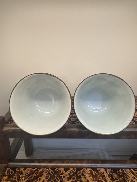 古玩陶瓷八仙圖青花杯真品鑒賞圖