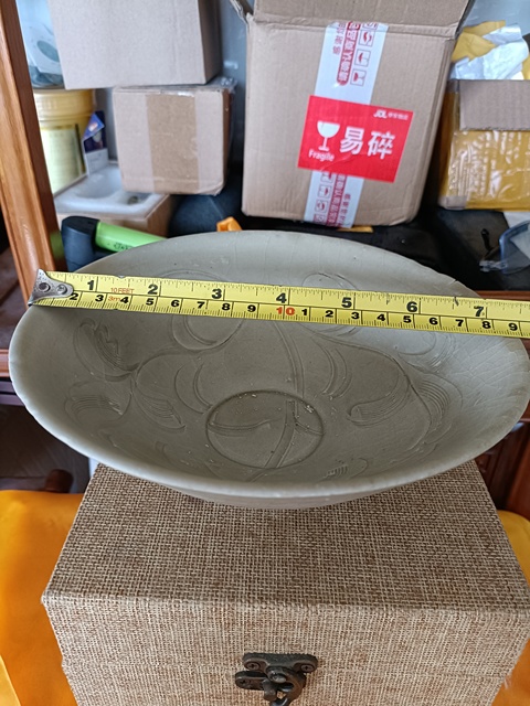 古玩陶瓷宋代湖田窯刻花葵口大碗拍賣，當前價格2980元