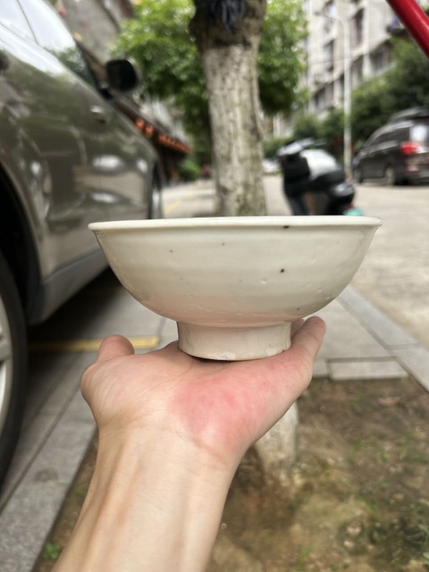 古玩陶瓷宋代湖田窯高足碗真品鑒賞圖