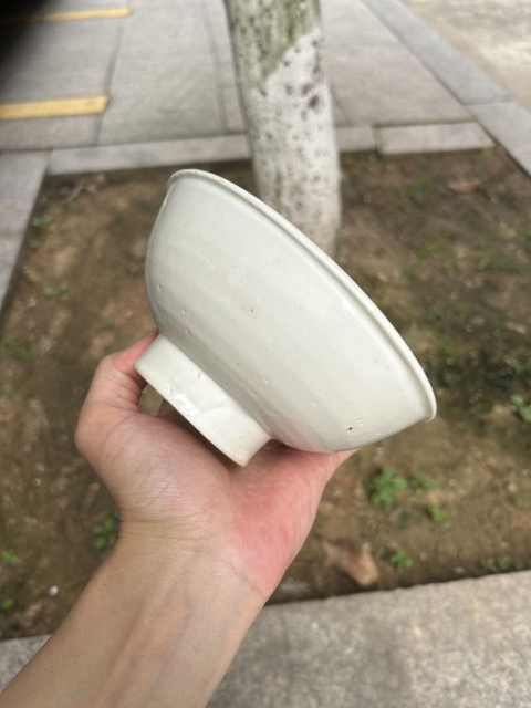 古玩陶瓷宋代湖田窯高足碗真品鑒賞圖