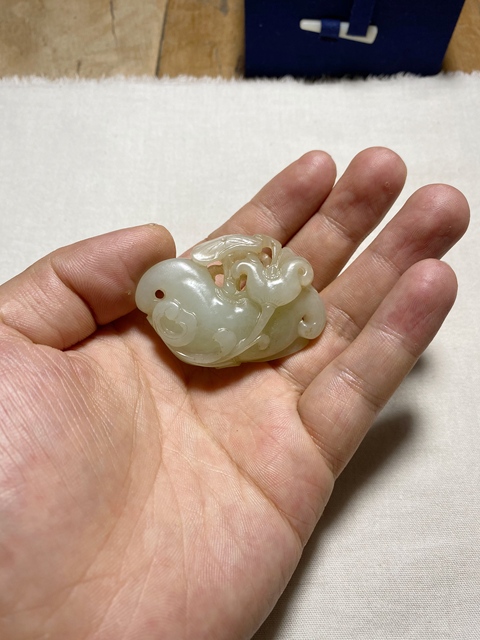 古玩玉器棱角佩真品鑒賞圖