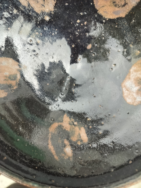 古玩陶瓷黑釉鐵銹斑碗真品鑒賞圖