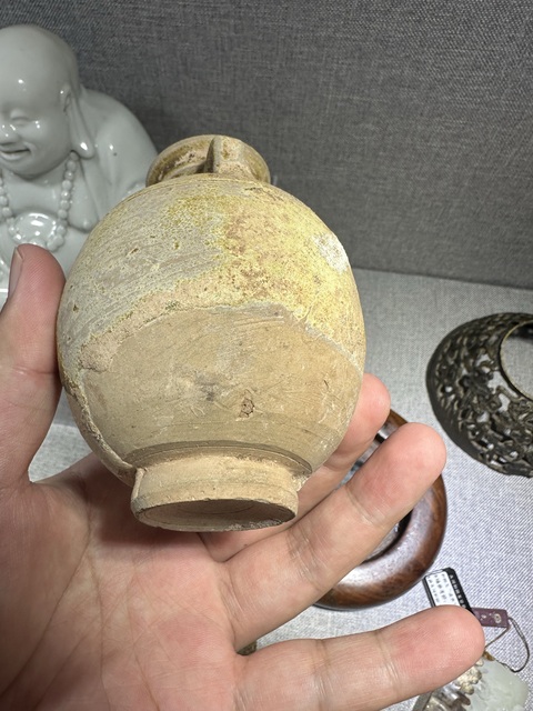 古玩陶瓷青釉四系罐真品鑒賞圖