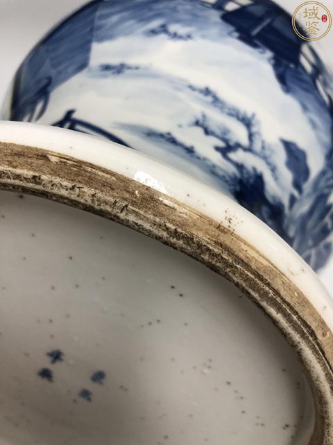 古玩陶瓷青花十八學士圖將軍罐真品鑒賞圖