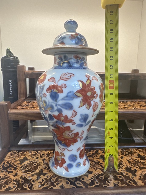 古玩陶瓷清.康熙 青花礬紅雉雞牡丹圖雞腿瓶 全品拍賣,當前價格9680元