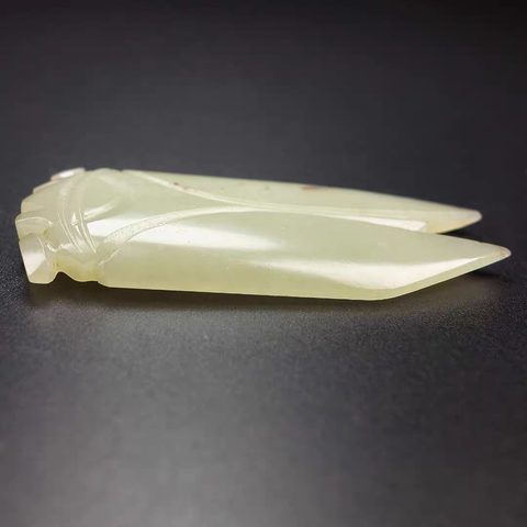 古玩玉器和田玉雕“八刀蟬”真品鑒賞圖