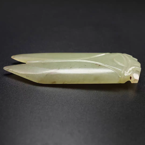 古玩玉器和田玉雕“八刀蟬”真品鑒賞圖