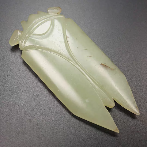 古玩玉器和田玉雕“八刀蟬”真品鑒賞圖