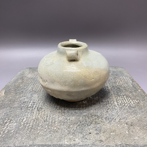古玩陶瓷元代印花罐真品鑒賞圖