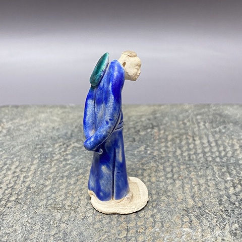 古玩陶瓷石灣窯人物塑像真品鑒賞圖