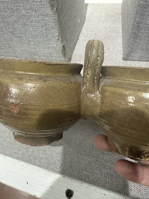 古玩陶瓷青釉雙連罐真品鑒賞圖
