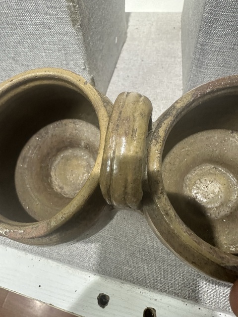 古玩陶瓷青釉雙連罐真品鑒賞圖