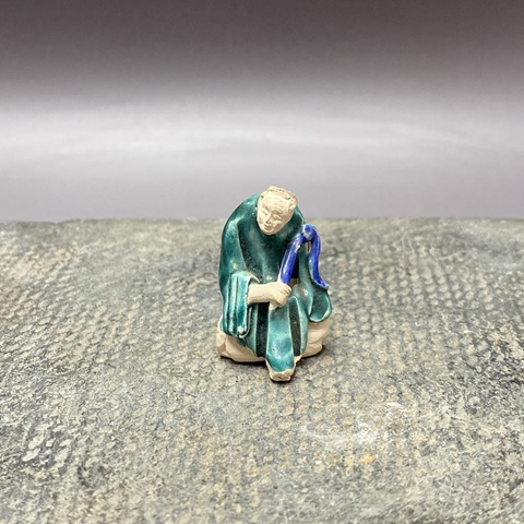 古玩陶瓷石灣窯人物塑像真品鑒賞圖