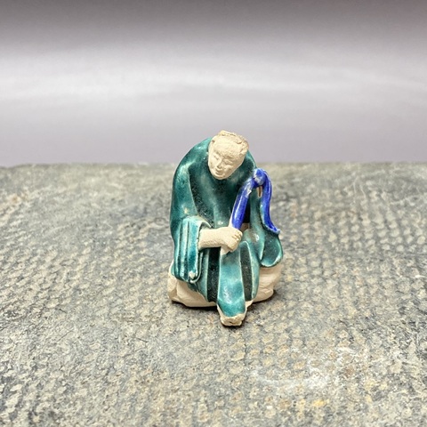 古玩陶瓷石灣窯人物塑像真品鑒賞圖