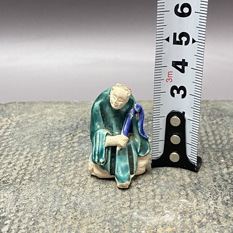 古玩陶瓷石灣窯人物塑像真品鑒賞圖
