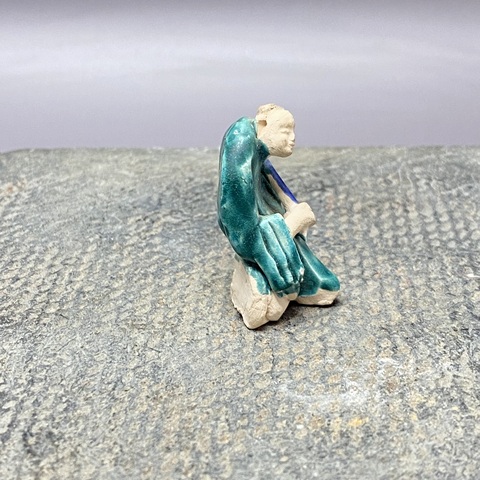 古玩陶瓷石灣窯人物塑像真品鑒賞圖