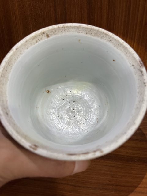 古玩陶瓷青花嬰戲圖仰鐘杯拍賣，當前價格26000元