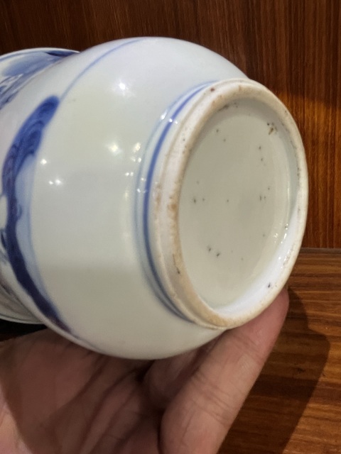 古玩陶瓷嬰戲紋青花杯真品鑒賞圖