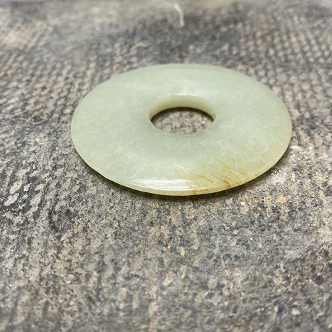 古玩陶瓷民國和田玉平安扣真品鑒賞圖
