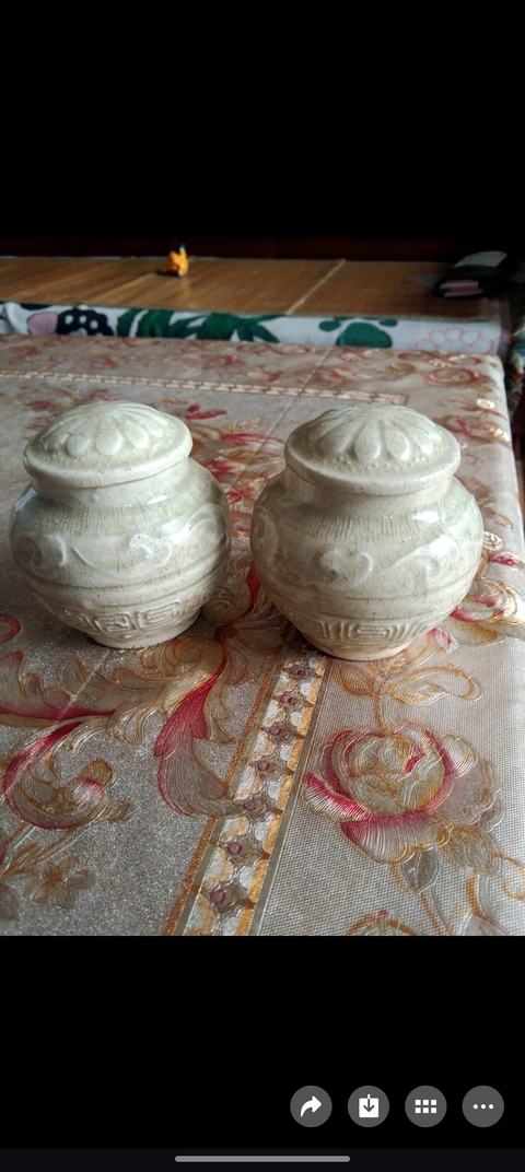 古玩陶瓷宋云市窯印花蓋罐真品鑒賞圖