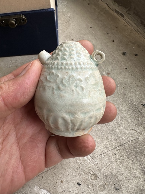 古玩陶瓷影青釉水滴真品鑒賞圖