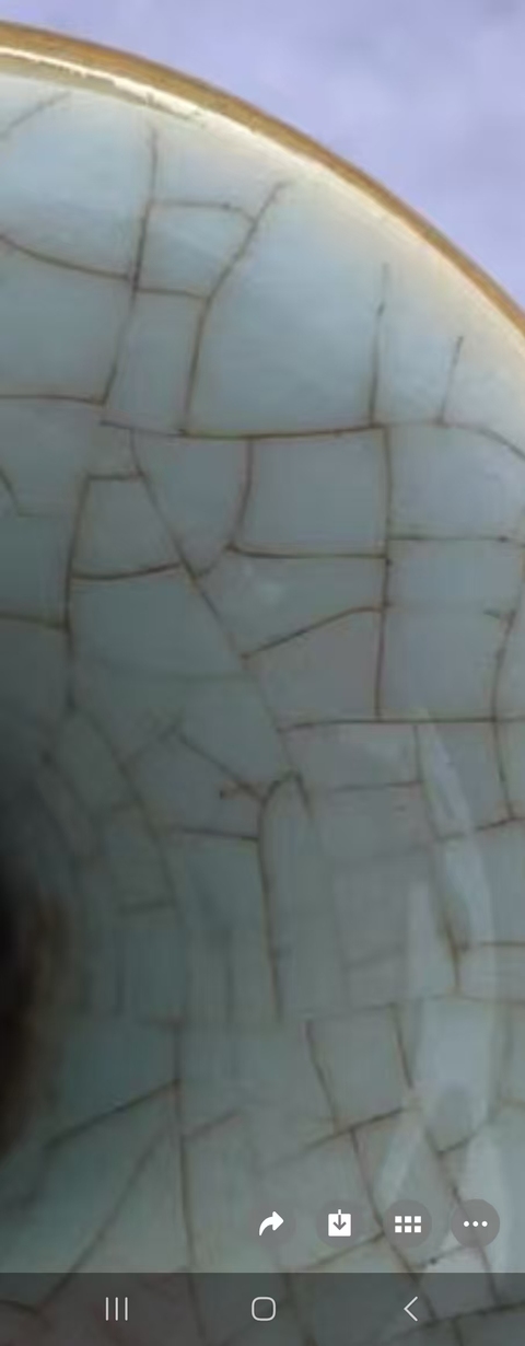 古玩陶瓷紅釉觀音瓶真品鑒賞圖