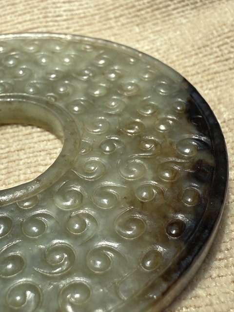古玩玉器仿古玉璧真品鑒賞圖