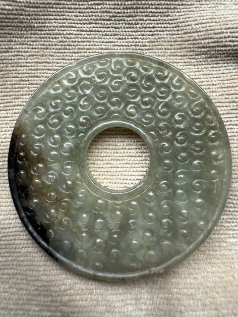 古玩玉器仿古玉璧真品鑒賞圖