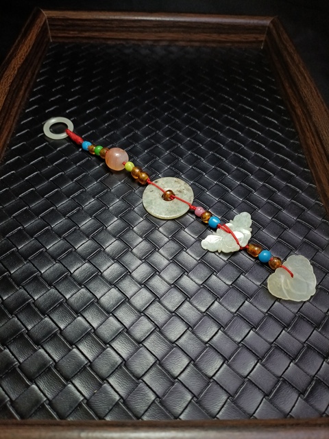 古玩玉器清代和田玉自編掛飾拍賣，當(dāng)前價格1500元