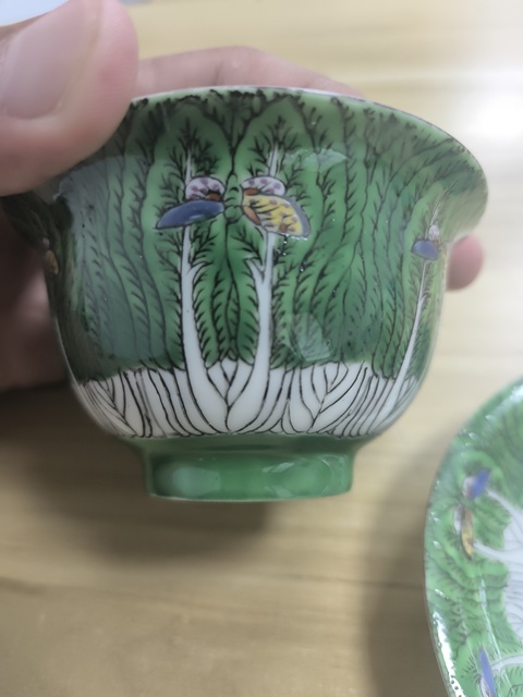 古玩陶瓷三才蓋杯真品鑒賞圖