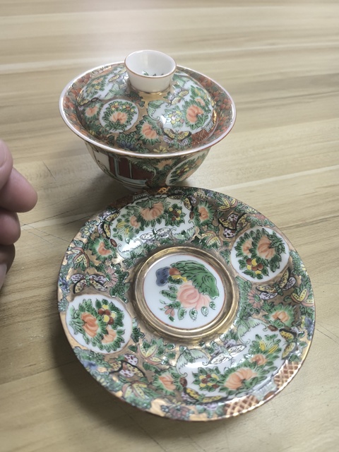 古玩陶瓷三才蓋杯真品鑒賞圖