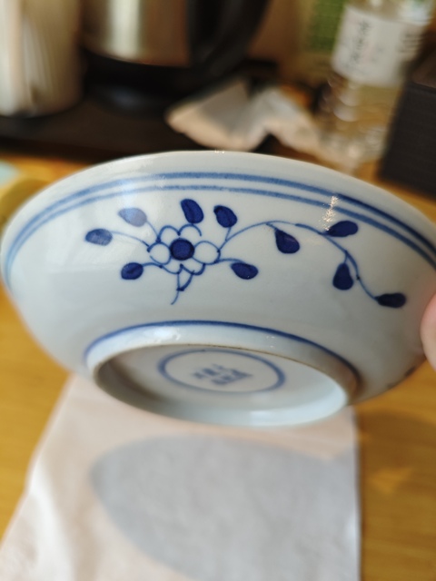 古玩陶瓷青花刀馬人物戰將紋盤真品鑒賞圖