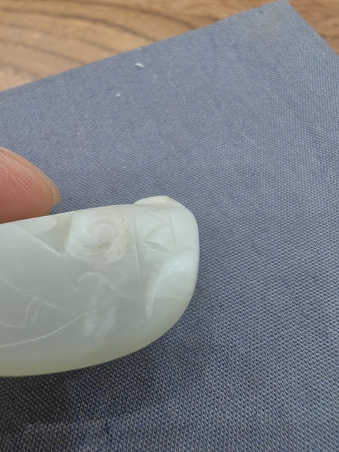 古玩玉器仿古玉蟬真品鑒賞圖