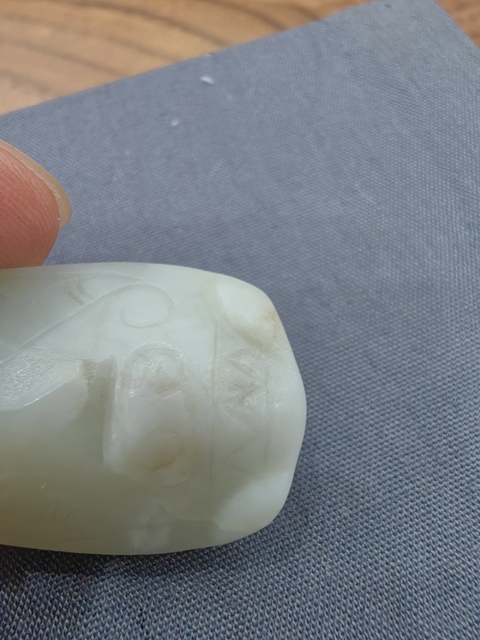 古玩玉器仿古玉蟬真品鑒賞圖